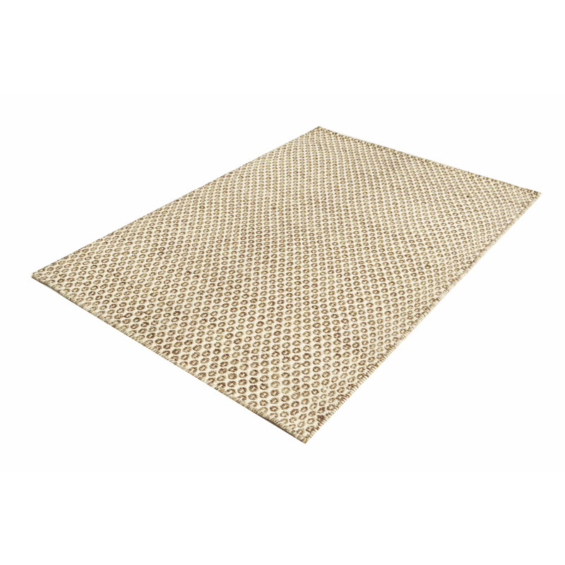 Bakero Kelim-Teppich aus Wolle in Beige